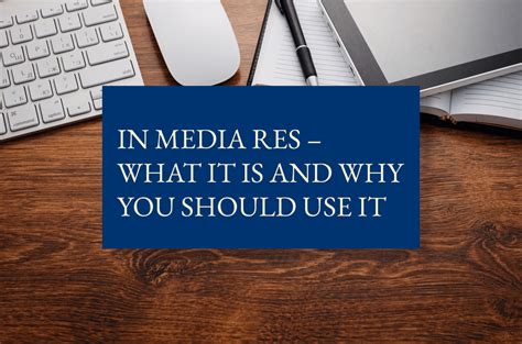 in media res purpose.